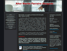 Tablet Screenshot of aitormartinabogado.com